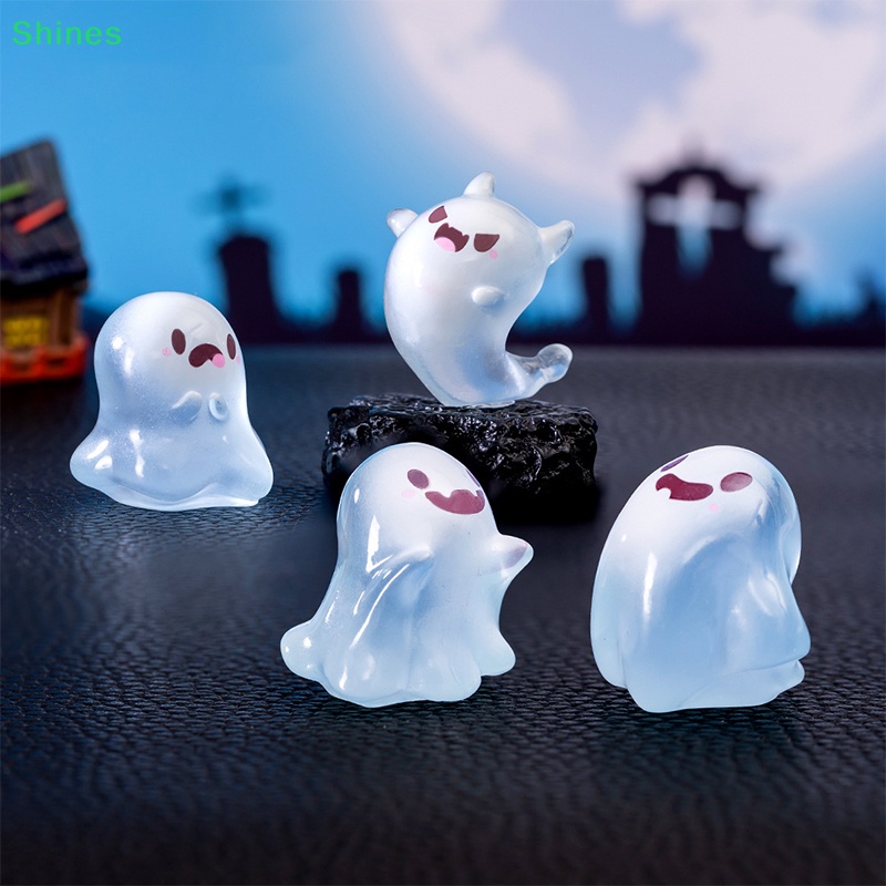 Shines Mô Hình Búp Bê Ma Phát Sáng Trong Đêm halloween mini Bằng Nhựa resin Để Bàn Trang Trí diy vn