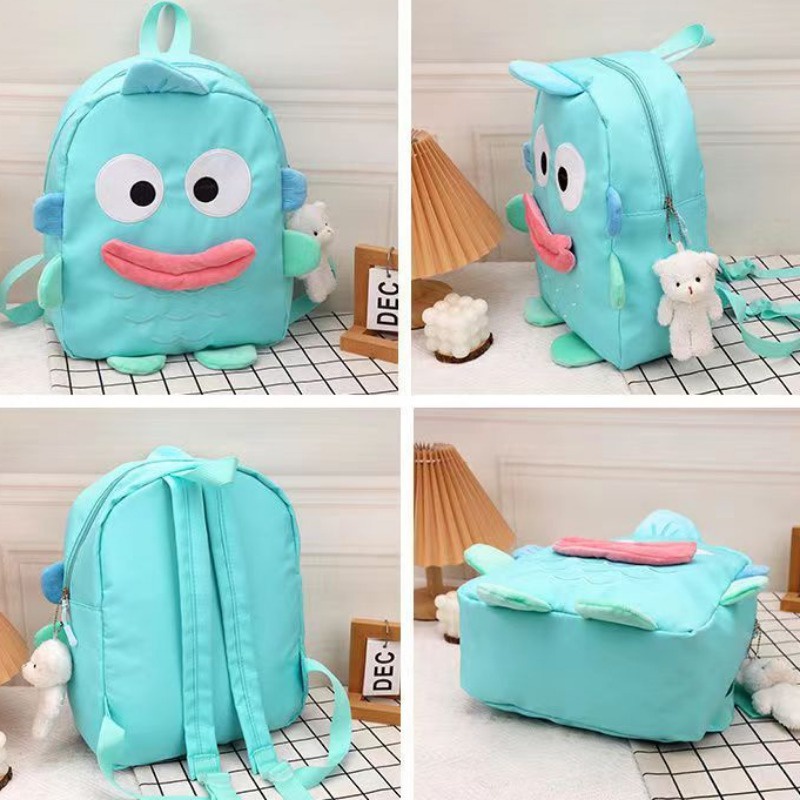 Ba Lô Học Sinh Cỡ Lớn In Hình Cá Dễ Thương