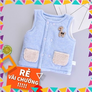 Rập giấy may áo gile bông cho bé