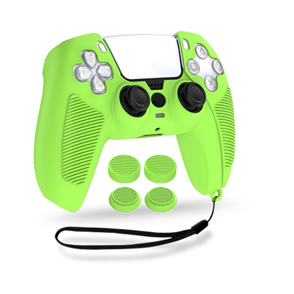 Btlimer Vỏ Bọc Silicon gel Nhiều Màu Thoải Mái Chống Rơi Cho Tay Cầm Chơi game ps5