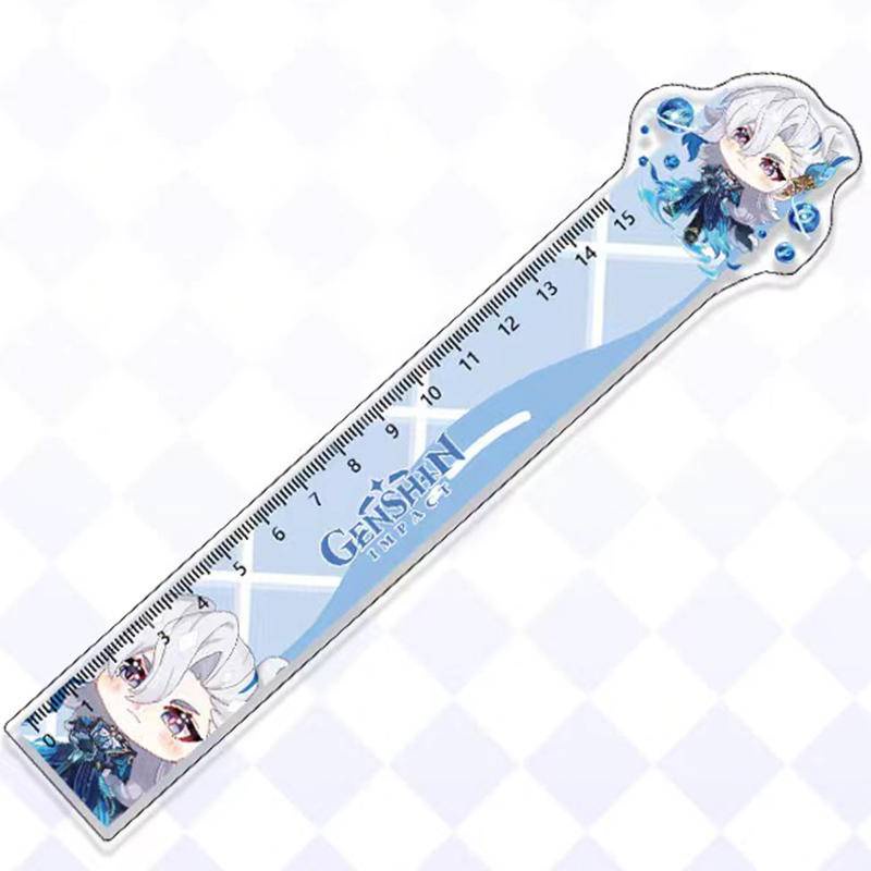 Genshin Tác Động 15cm Dễ Thương Bọt Xốp Thẳng Đo Lường Chơi game furina Ghi Chú neuvillette charlotte hu tao nahida Kaizuha Làm Quà Tặng Văn Phòng Phẩm Văn Phòng Phẩm
