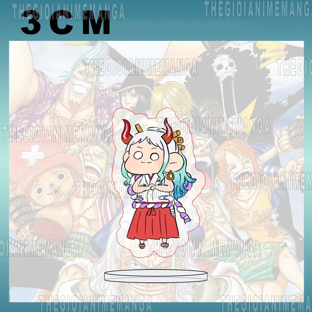 Mô hình Standee ONE PIECE ver MẮT TRÒN Đảo hải tặc anime tượng mica acrylic chibi xinh xắn