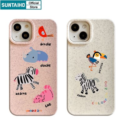 Suntaiho Ốp Điện Thoại tpu silicon Mềm Họa Tiết Động Vật Hoạt Hình Cho iphone 15 14 12 13 11 pro max ip 7 8 plus iphon x xs xr xs max