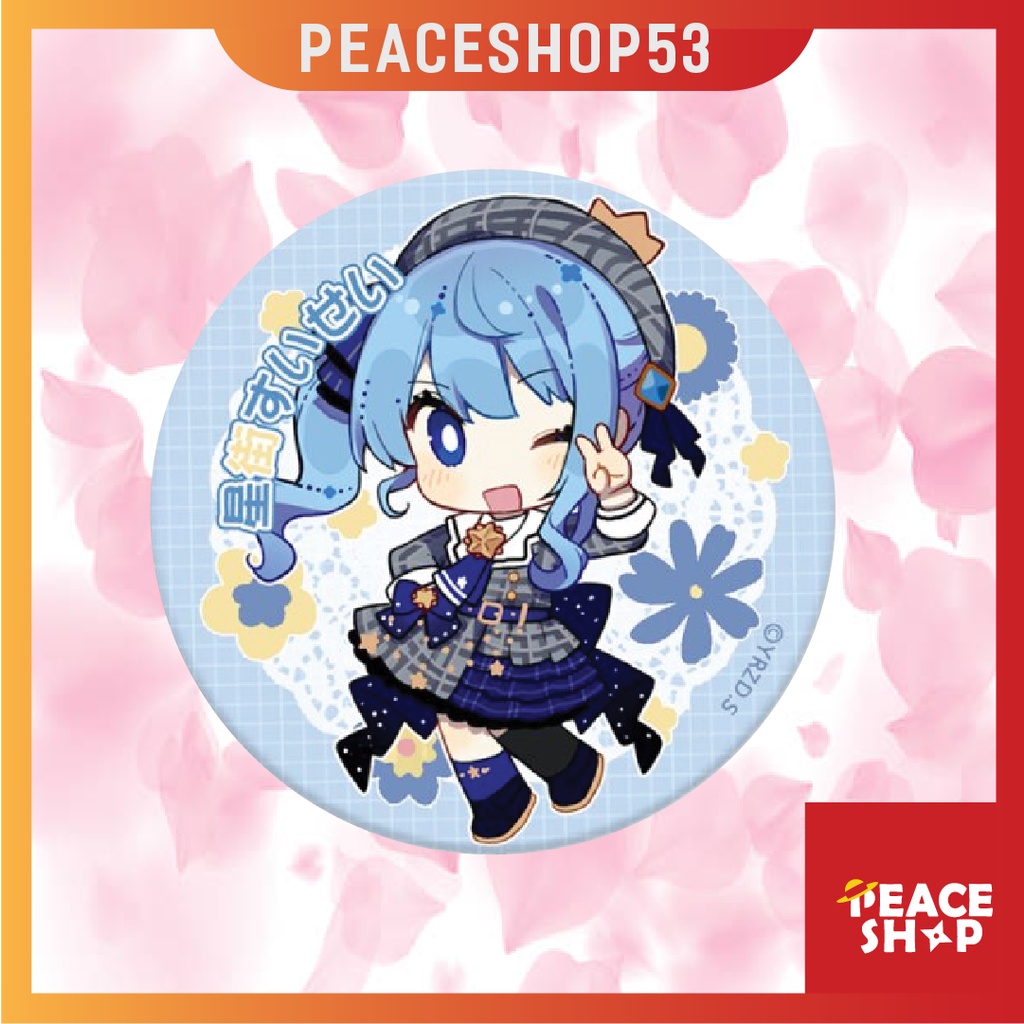 Huy hiệu Hololive Vtuber Lấp Lánh Huy Hiệu Hololive Vtuber Rushia Okayu Korone Pekora Marine Fubuki HH37