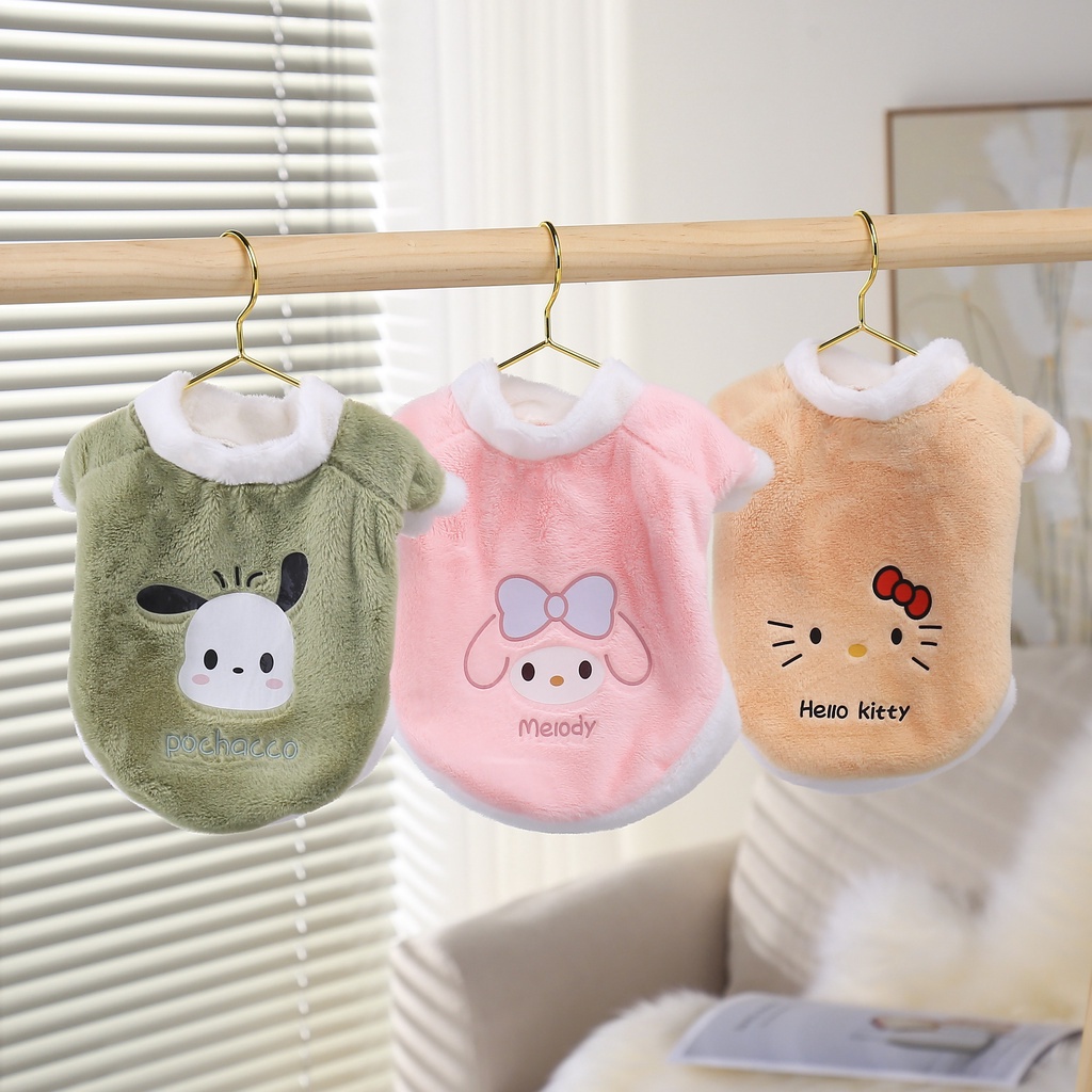 Áo hoodie Giữ Ấm Mùa Thu Đông Dễ Thương Cho Thú Cưng sanrio