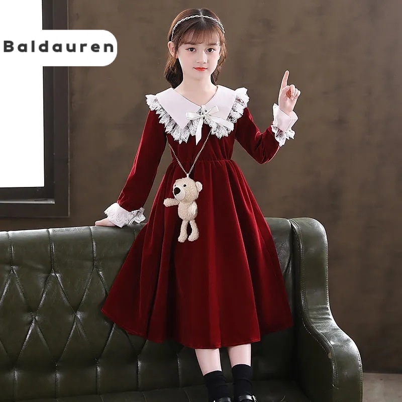 Đầm bé gái BALDAUREN KLQ23A0ZSQ 43Z231027 công chúa thời trang dễ thương 2023