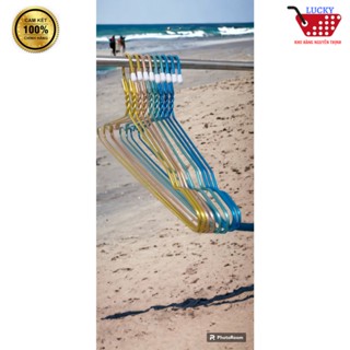 5 Móc treo quần áo, Móc áo nhôm đơn si mạ cao cấp to dày chống ám ố mọi thời tiết