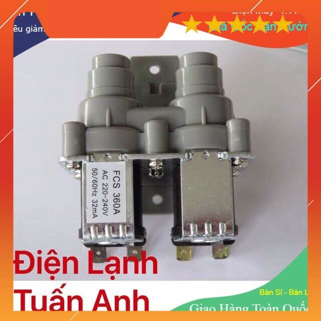 Van Cấp Nước Máy Giặt Toshiba (Cấp Đôi ) van điện từ mg tô hàng chuẩn Xịn