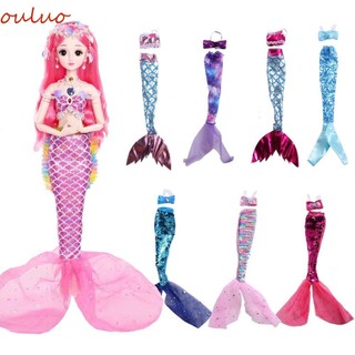 1 bộ đuôi nàng tiên cá hóa trang cho búp bê tỉ lệ 1 / 6 30cm
