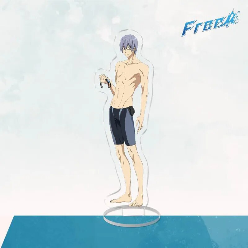 Mô hình Standee Height Free! Seijuurou Mikoshiba, Makoto Tachibana, Rei Ryugazaki Phụ kiện trang trí để bàn góc học tập