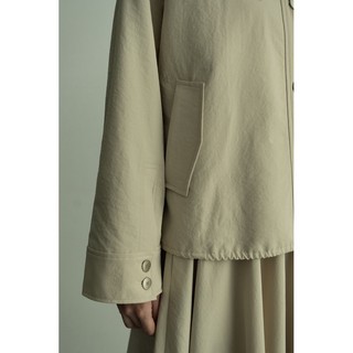 WIDE COLLAR CROPPED JACKET