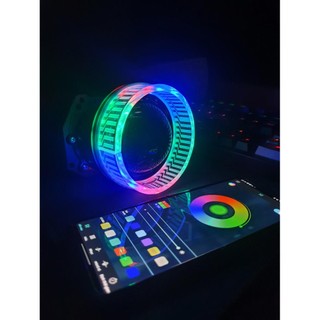 Vòng 3d bi cầu 3inch có chỉnh màu qua app nhiều hiệu ứng