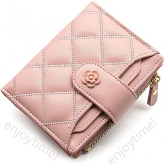 Ví Da Gập Đôi Có Khóa Kéo Thời Trang Cho Nữ