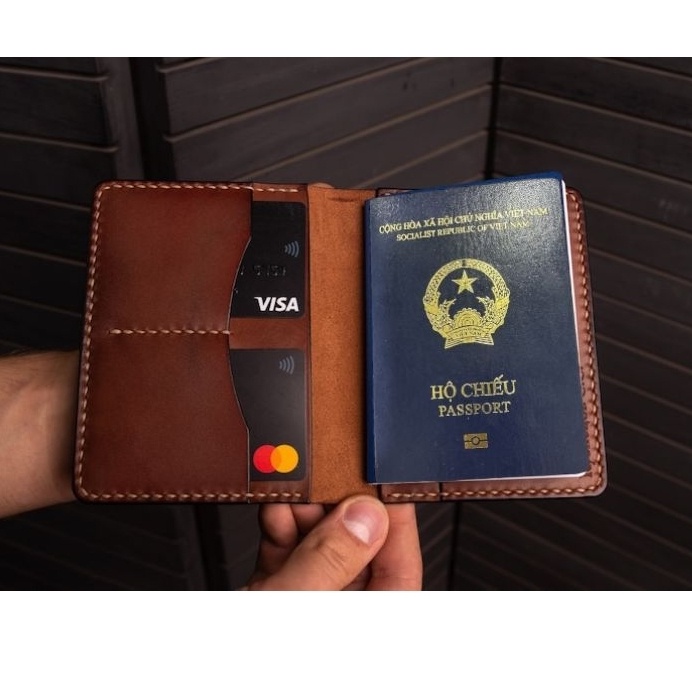 Ví Đựng Hộ Chiếu Passport May Thủ Công, Passport Wallet handmade