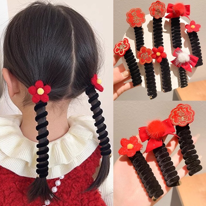 Dây Buộc Tóc Hình Điện Thoại Phong Cách Trung Hoa Cho Bé Gái
