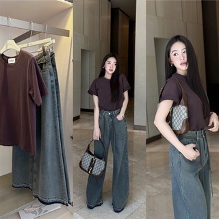Quần jeans ống rộng COCOBEBE ZOE JEAN