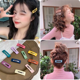 Kẹp Tóc BB Màu Sắc Bơ Phong Cách Hàn Quốc