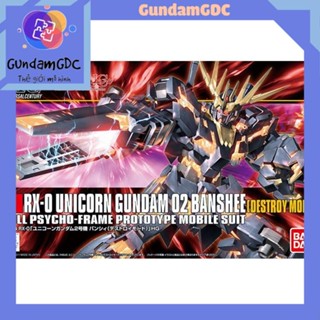  Mô hình lắp ráp Gundam HG UC Unicorn 02 Banshee  Destroy Mode  Bandai 4573102579836 