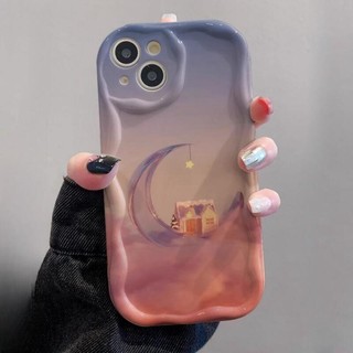 Ốp Điện Thoại Họa Tiết Bầu Trời Đầy Sao Và Mặt Trăng Cho IPhone 11 1213 Pro MAX X XR XS MAX SE Apple 7 Plus 8 Plus IPhone 14 15 Pro
