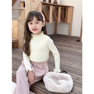 (𝑯𝒂̀𝒏𝒈 𝒄𝒐́ 𝒔𝒂̆̃𝒏 - Ảnh thật) Áo len cổ bèo cho bé