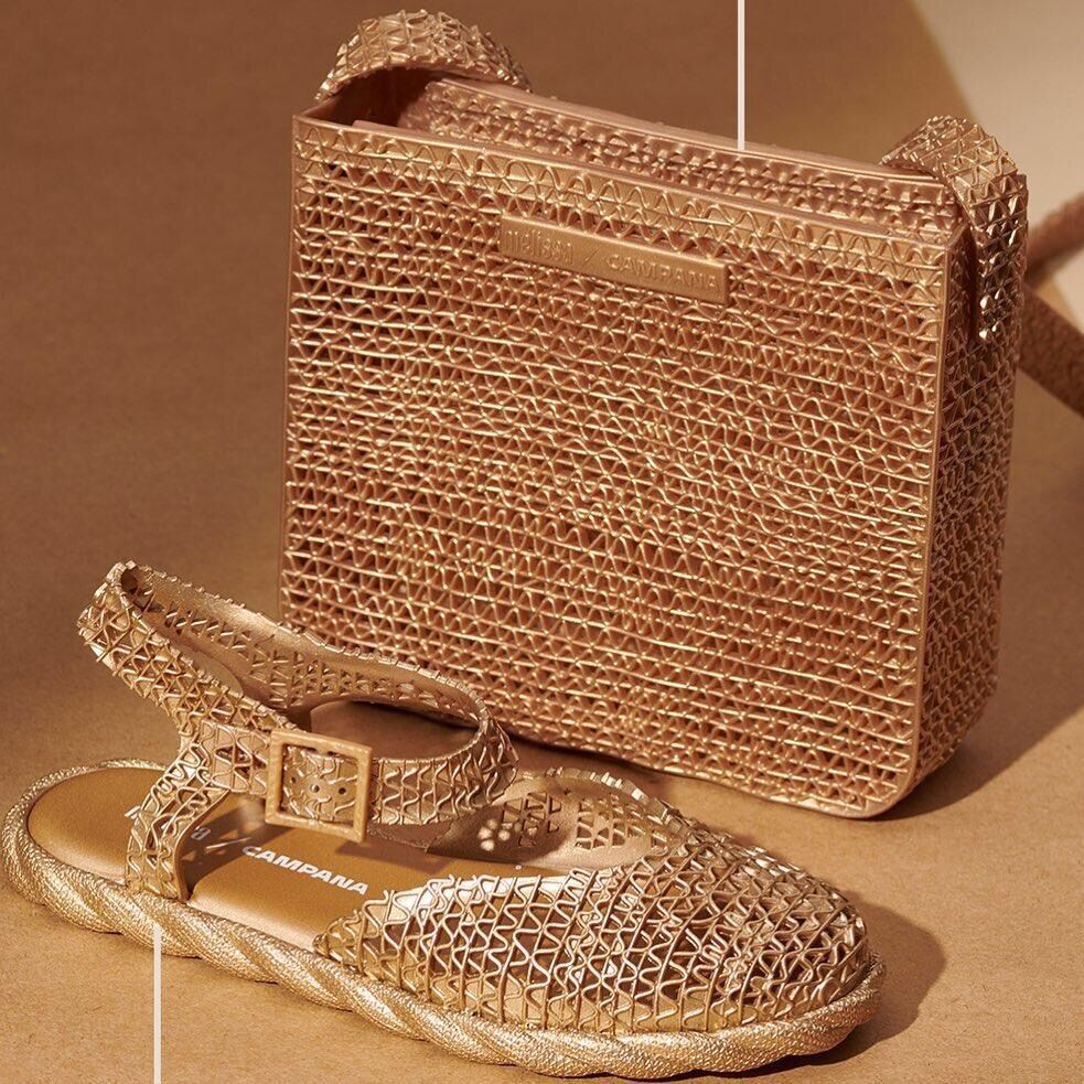 Giày Nữ Melissa Mới Tổ Chim Rỗng Thoáng Khí Giày Sandal Đế Bằng Brazil Jelly Shoes