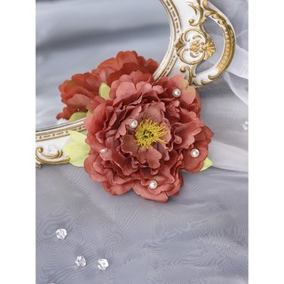 Kẹp Tóc Đính Hoa Lớn Phong Cách Vintage