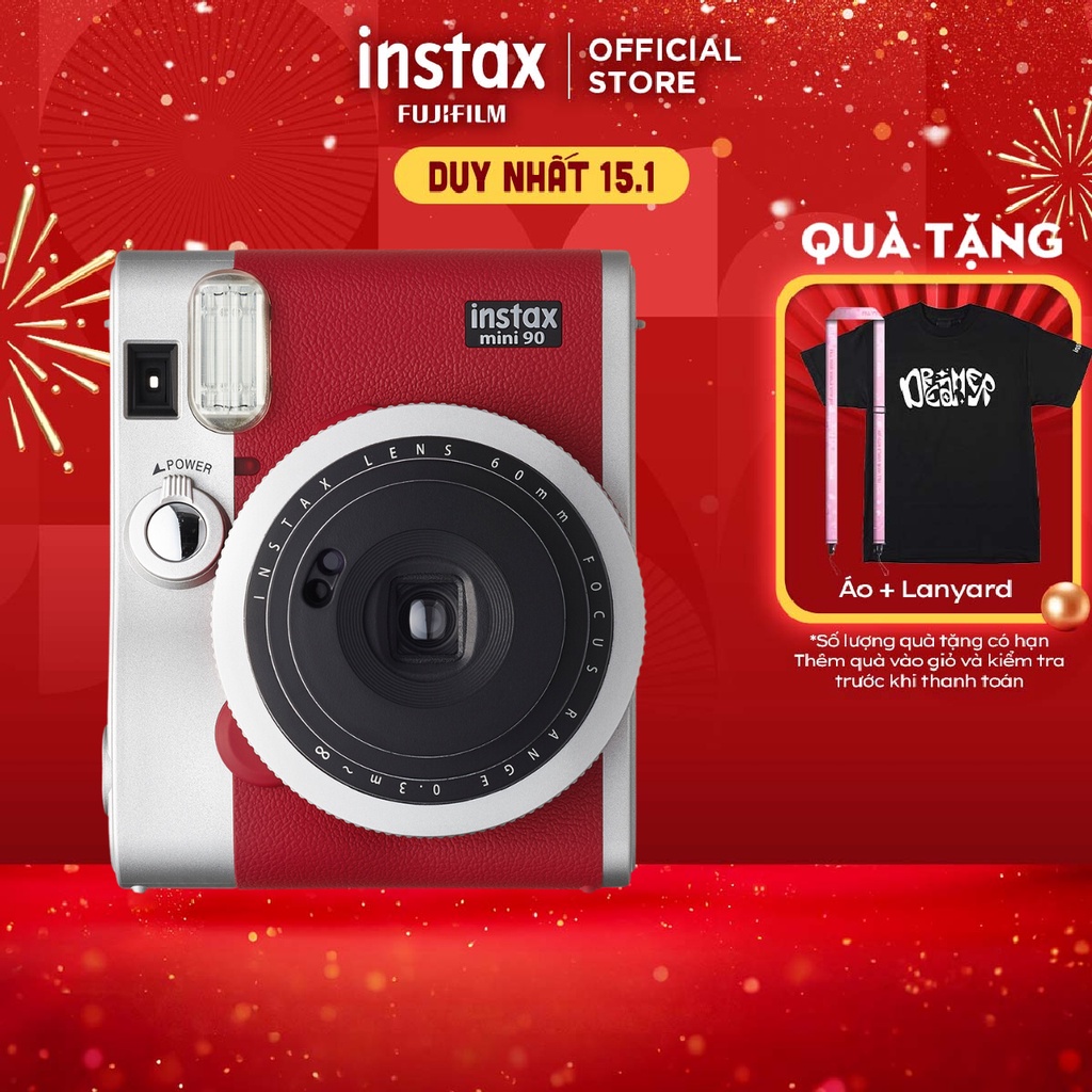  Máy Ảnh Chụp Lấy Liền Fujifilm Instax Mini 90 - Bảo Hành 12 Tháng