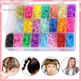 1 hộp dây thun cột tóc mini co giãn chống rách không làm tổn thương tóc