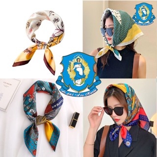 Khăn lụa vuông choàng cổ, trùm đầu Hàn Quốc size 70x70cm - Ave Maria