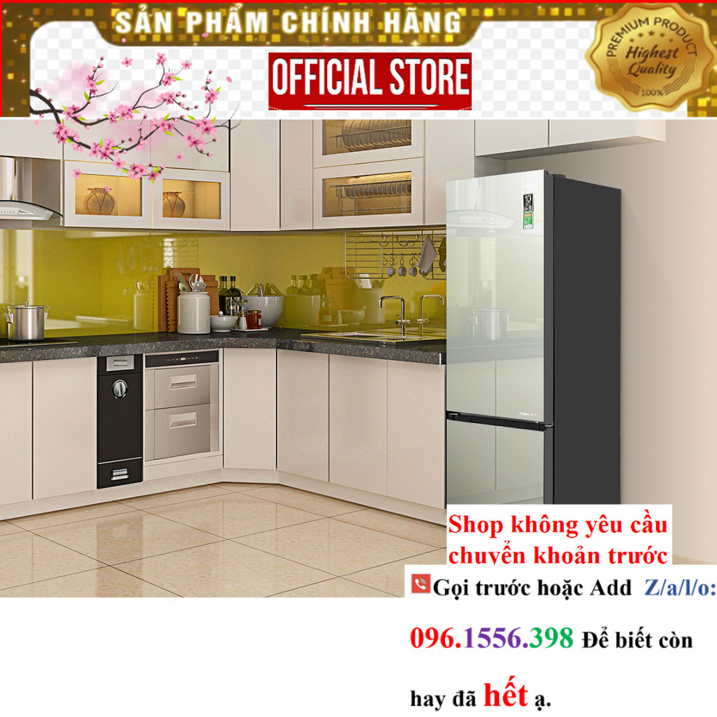 Tủ lạnh Aqua Inverter 292 lít AQR-B350MA(GM) |P&G