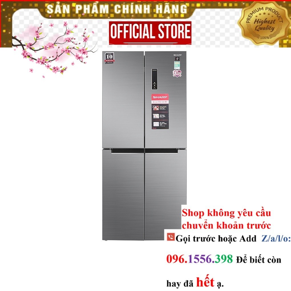 Tủ lạnh Sharp Inverter 401 lít SJ-FXP480V-SL |P&G