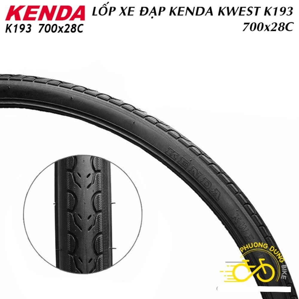 Lốp (Vỏ) xe đạp KENDA KWEST K193 700x28C - 1 Cái