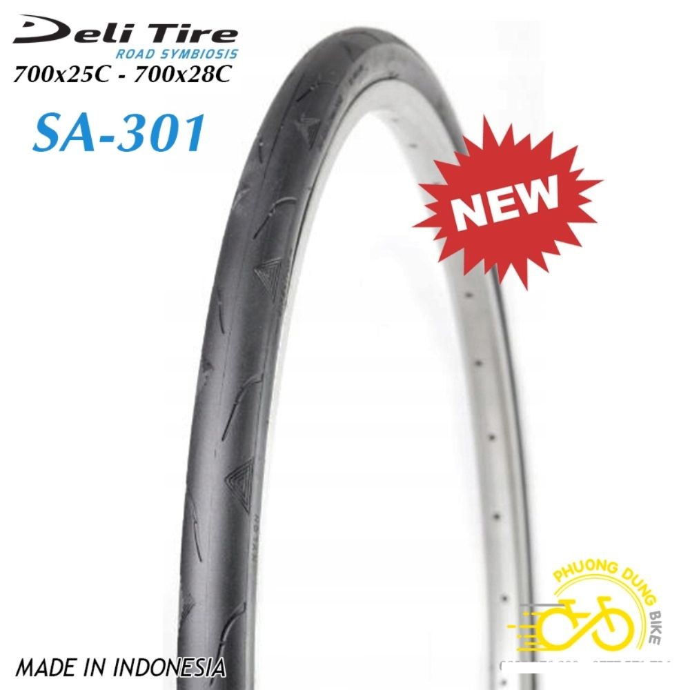 Lốp (Vỏ) xe đạp Deli Tire SA301 700x25C 700x28C - 1 Cái