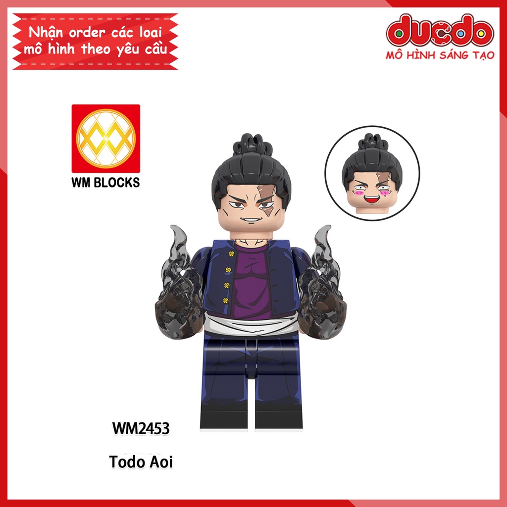 Minifigures nhân vật Anime Chú Thuật Hồi Chiến Jujutsu Kaisen - Đồ chơi Lắp ghép Xếp hình Mini Mô hình WM WM6149