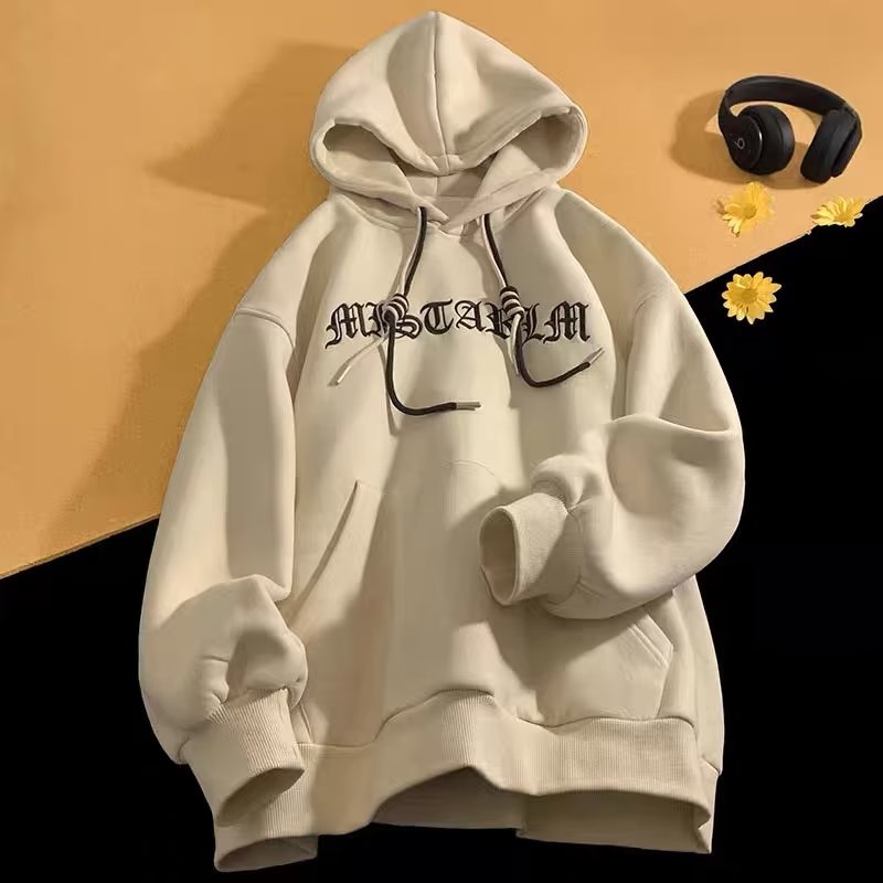 Áo hoodie In Chữ Phong Cách hip hop Đường Phố Hàn Quốc Thời Trang Mùa Đông Dành Cho Nam m-5xl