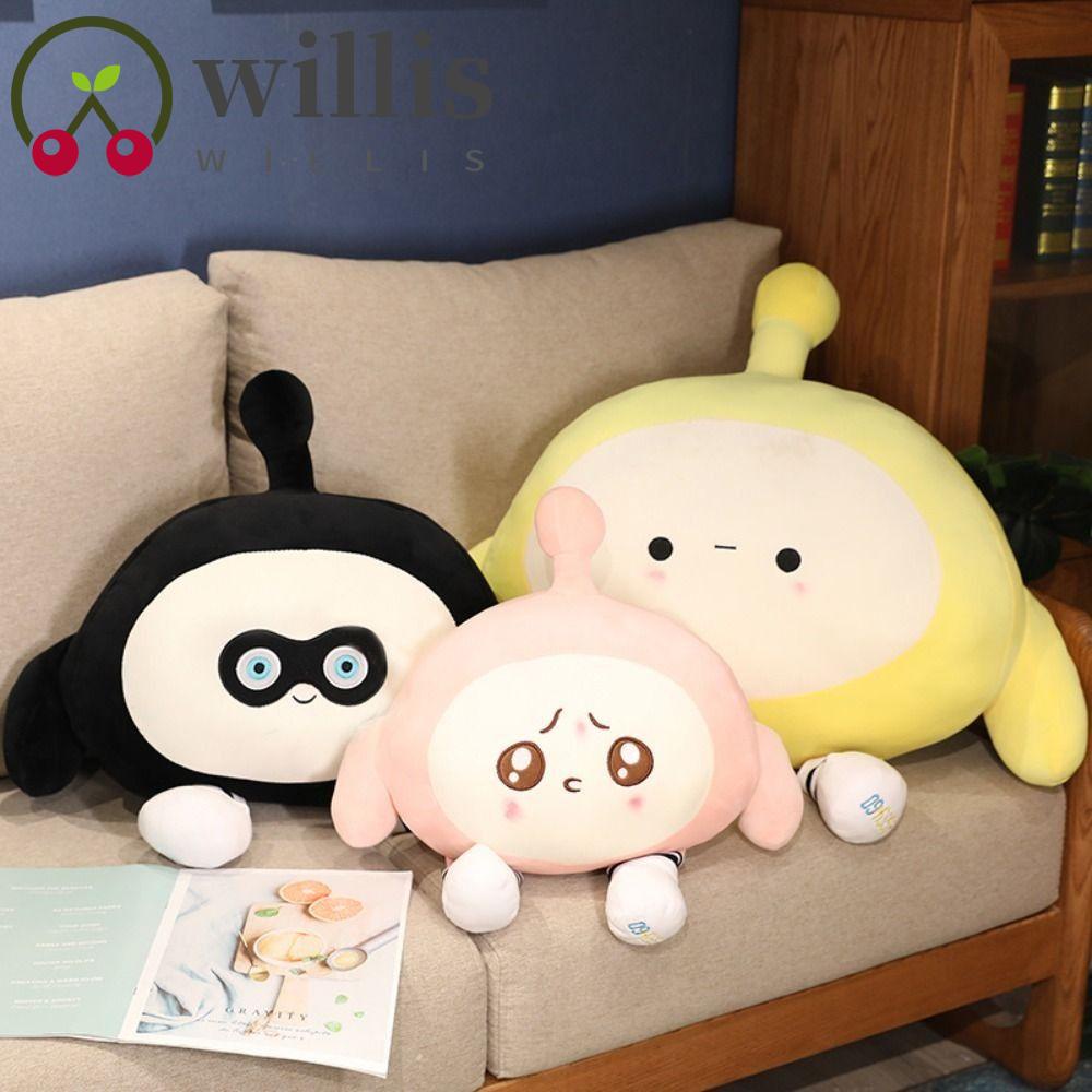 WILLIS Eggy Party Figure Doll Valentine Gift Bag Pendant Sofa Cushion Stuffed Animals Collection Dolls Home Decoration Soft Pillow Accompany Toy Plush Pillow Plush Toys
