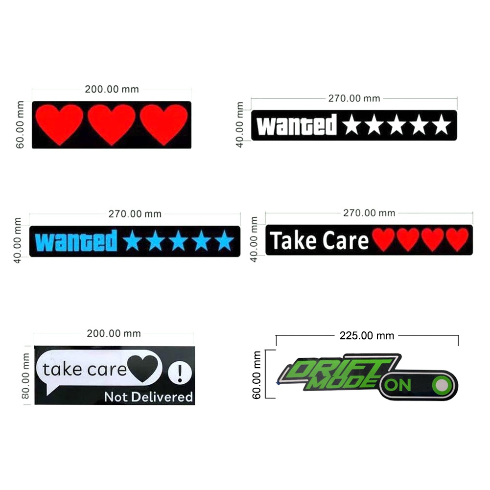 Thời Trang Miếng Dán Trang Trí Kính Chắn Gió Xe Hơi In Chữ Want Đèn led Độc Đáo