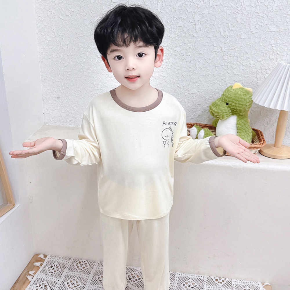 Bộ Đồ Ngủ Tay Dài In Hoạt Hình Dành Cho Bé Trai