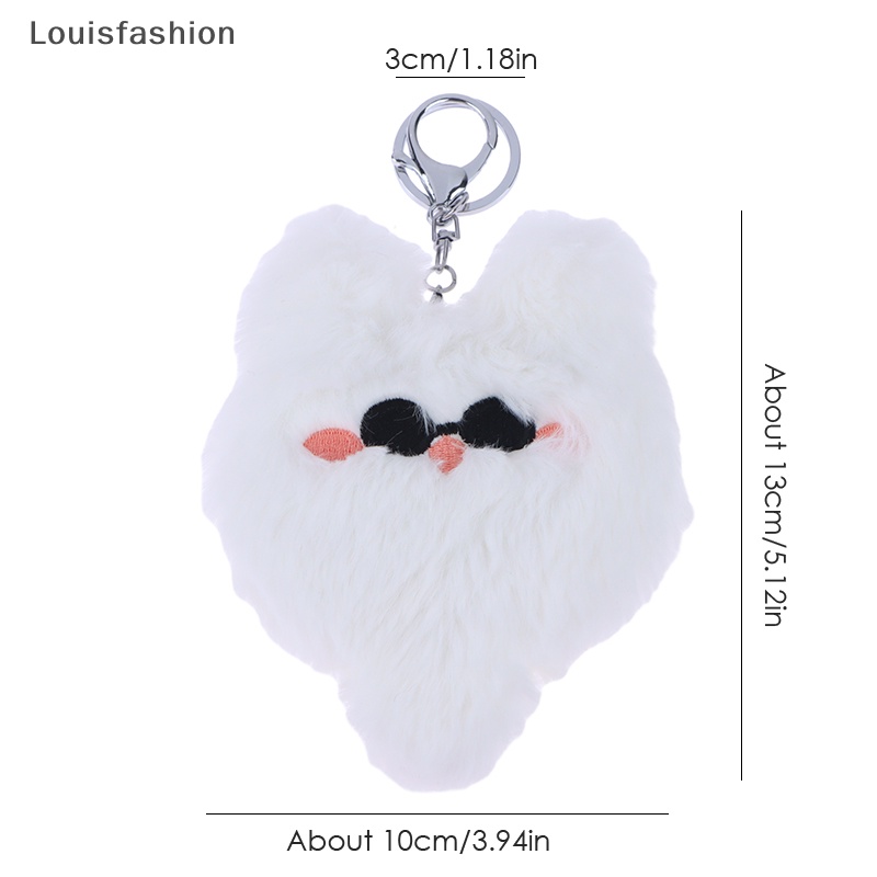 Louisfashion Móc Chìa Khóa Hình Mèo Nhồi Bông Thêu Họa Tiết Hoạt Hình jujutsu Dễ Thương Dùng Làm Quà Tặng Cho Bé yth