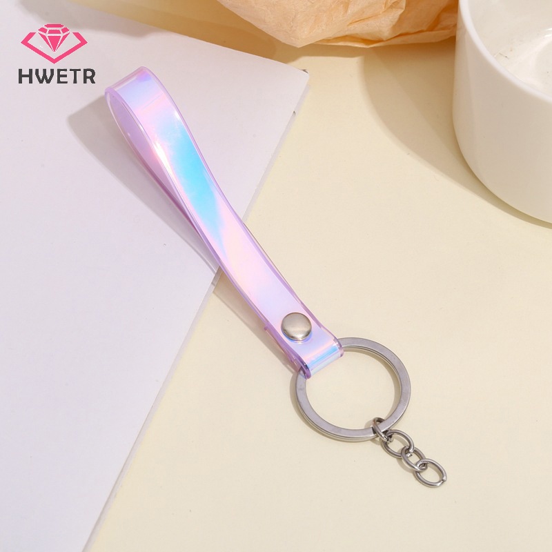 Móc Chìa Khóa Xe Hơi Bằng Cao Su pvc Dẻo Màu laser Dễ Thương Sáng Tạo Mới