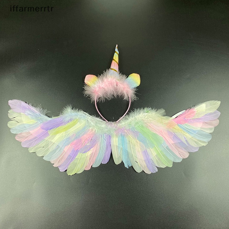 1 Đôi Cánh Thiên Thần Lông Vũ Hóa Trang halloween