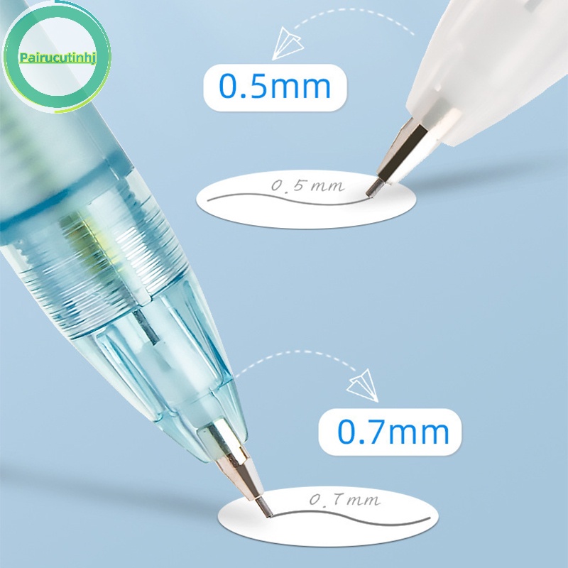 Parucutin Bút Chì Bấm Tự Động Màu Trơn Dễ Thương Cho Học Sinh / Văn Phòng