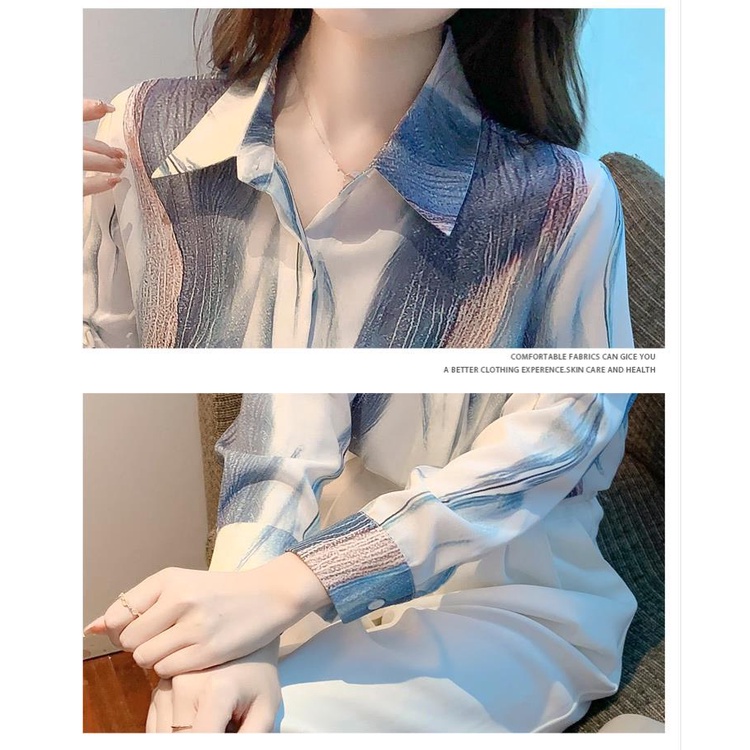 Áo Sơ Mi chiffon Tay Dài Thời Trang Mùa Thu 2023 Thiết Kế Cao Cấp Dành Cho Bạn Nữ