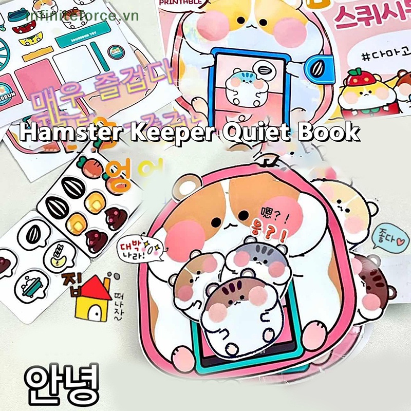 Đồ Chơi sticker Hình Chuột hamster Thủ Công Dễ Thương Vui Nhộn Dùng Làm Quà Tặng Cho Bé Gái