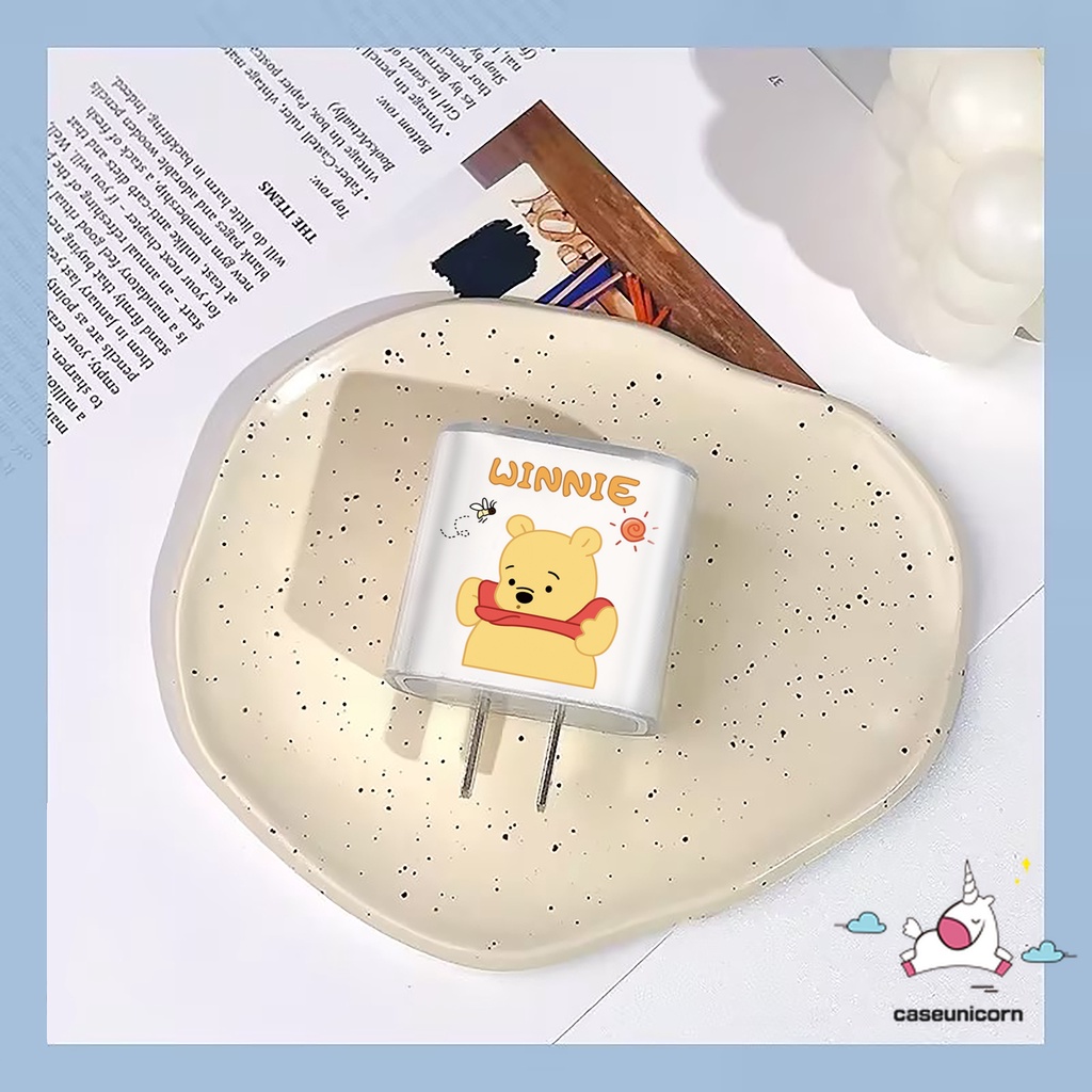 DISNEY Dễ Thương Bộ 1 Phụ Kiện Bảo Vệ Cáp Sạc usb 18 / 20w Hình Hoạt Hình toy story Đáng Yêu