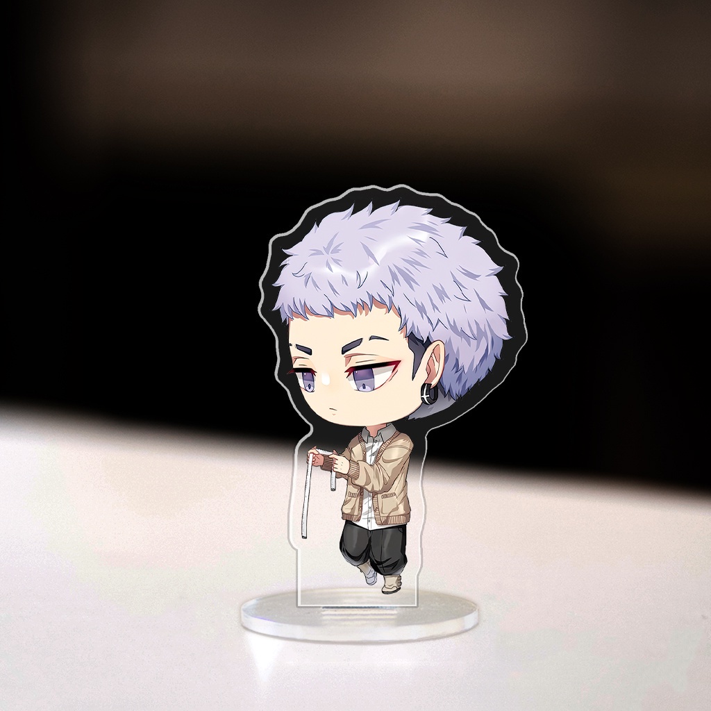 Mô hình đứng Standee Tokyo Revengers Takemichi Mikey Ran Rindou Izana phong cách chibi anime trang trí góc học tập