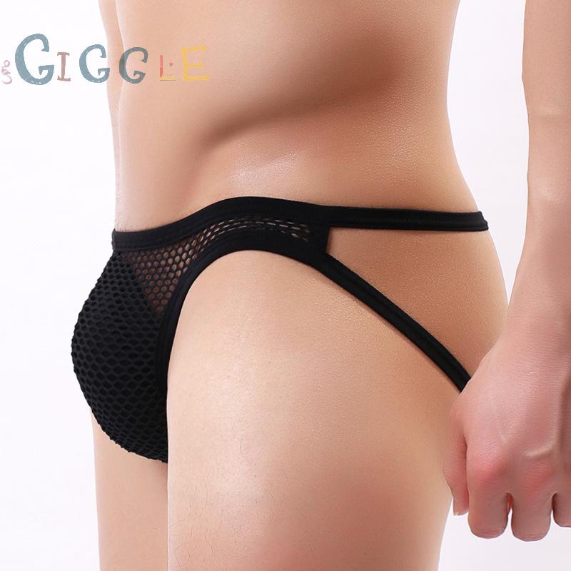Mens Briefs Elasic Low rise Sexy Bulge pouch Jockstrap Thong Underpants Mens