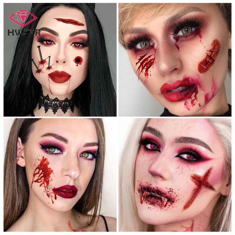 Hình Xăm Dán Kinh Dị Trang Trí halloween Mới