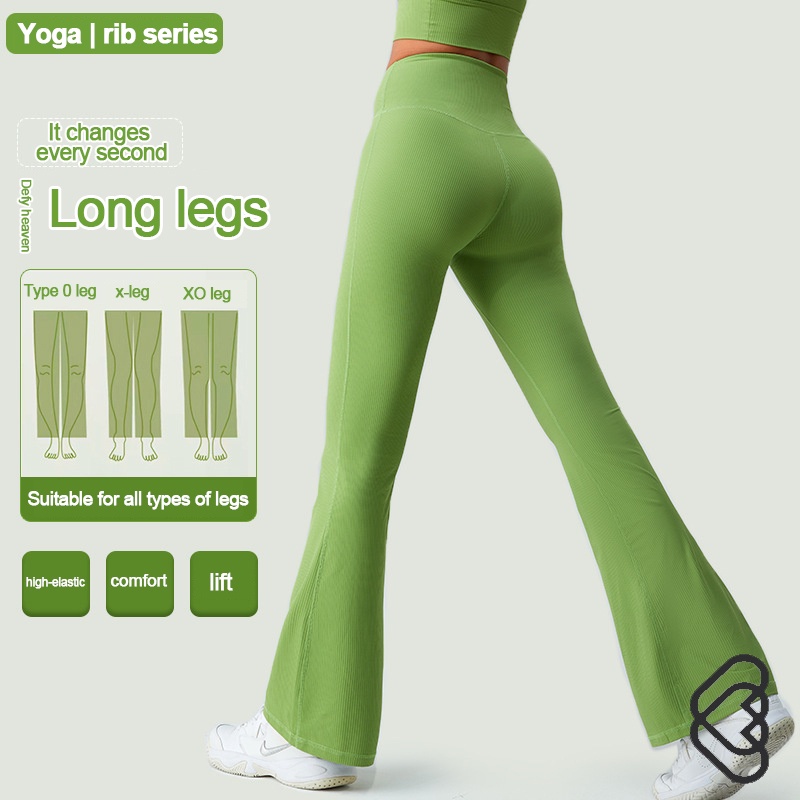 Fenin Quần Thể Thao Nữ Cạp Cao Ống Loe Ôm Dáng Tập yoga / Thể Dục