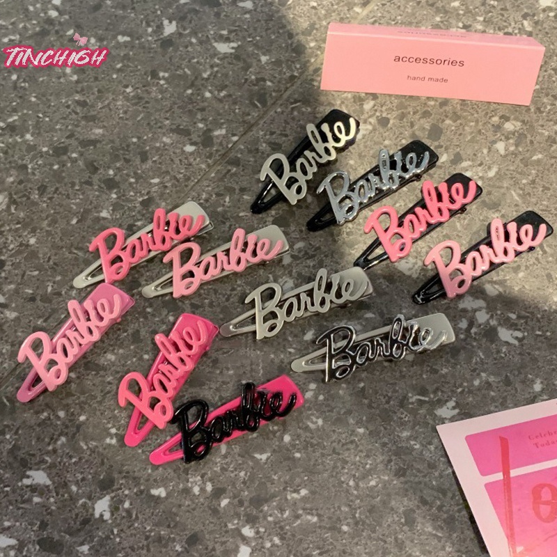 Kẹp Tóc Kim Loại y2k Hình Chữ barbie Thời Trang Cho Nữ